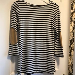 3/4 length striped top